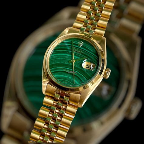 rolex malachite dials.